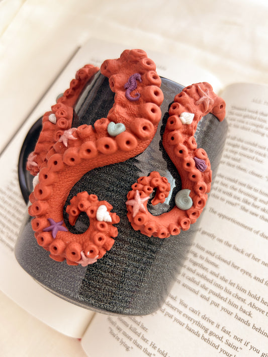 Curious octopus mug