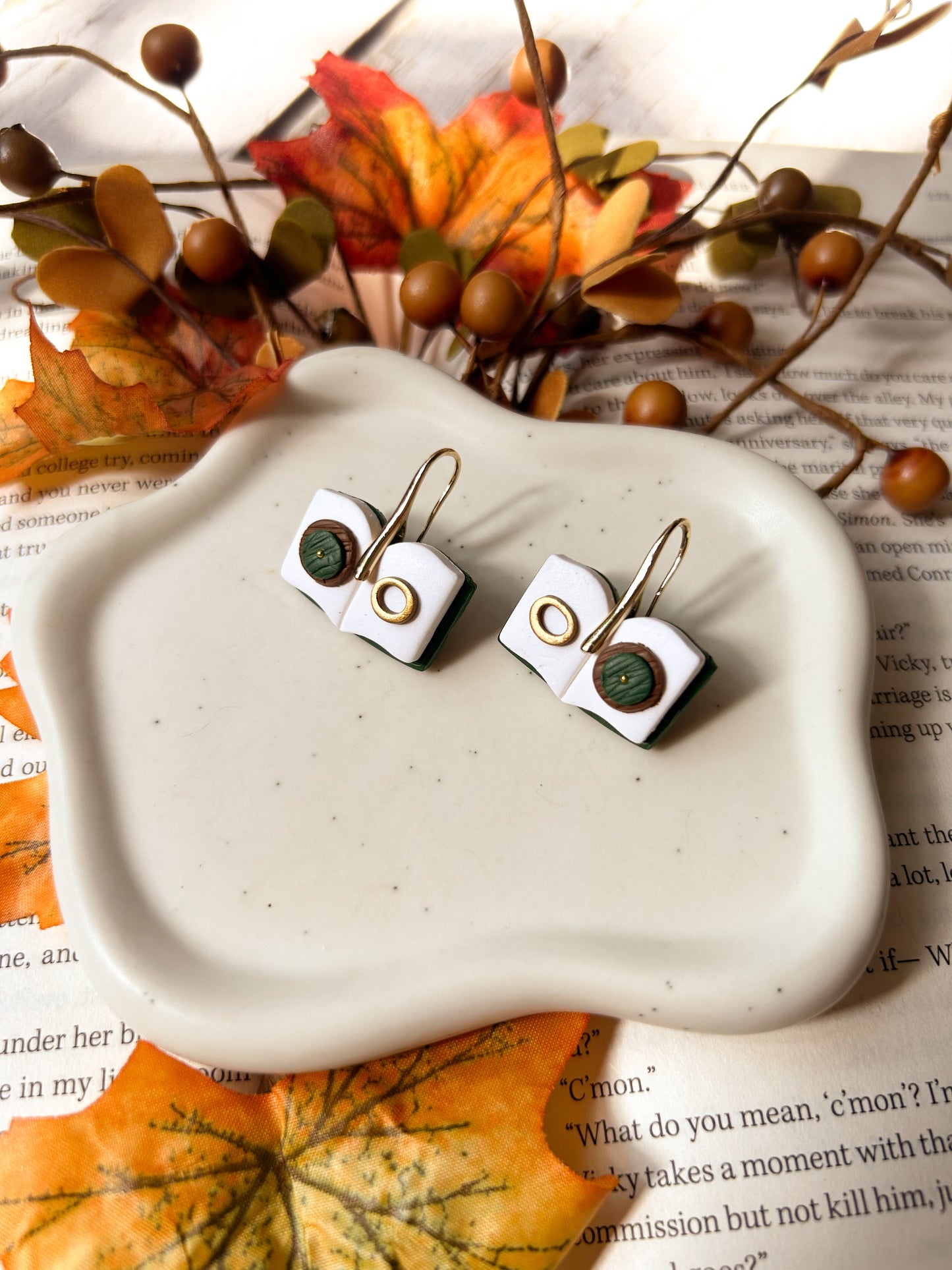 The Hobbit Book Earrings