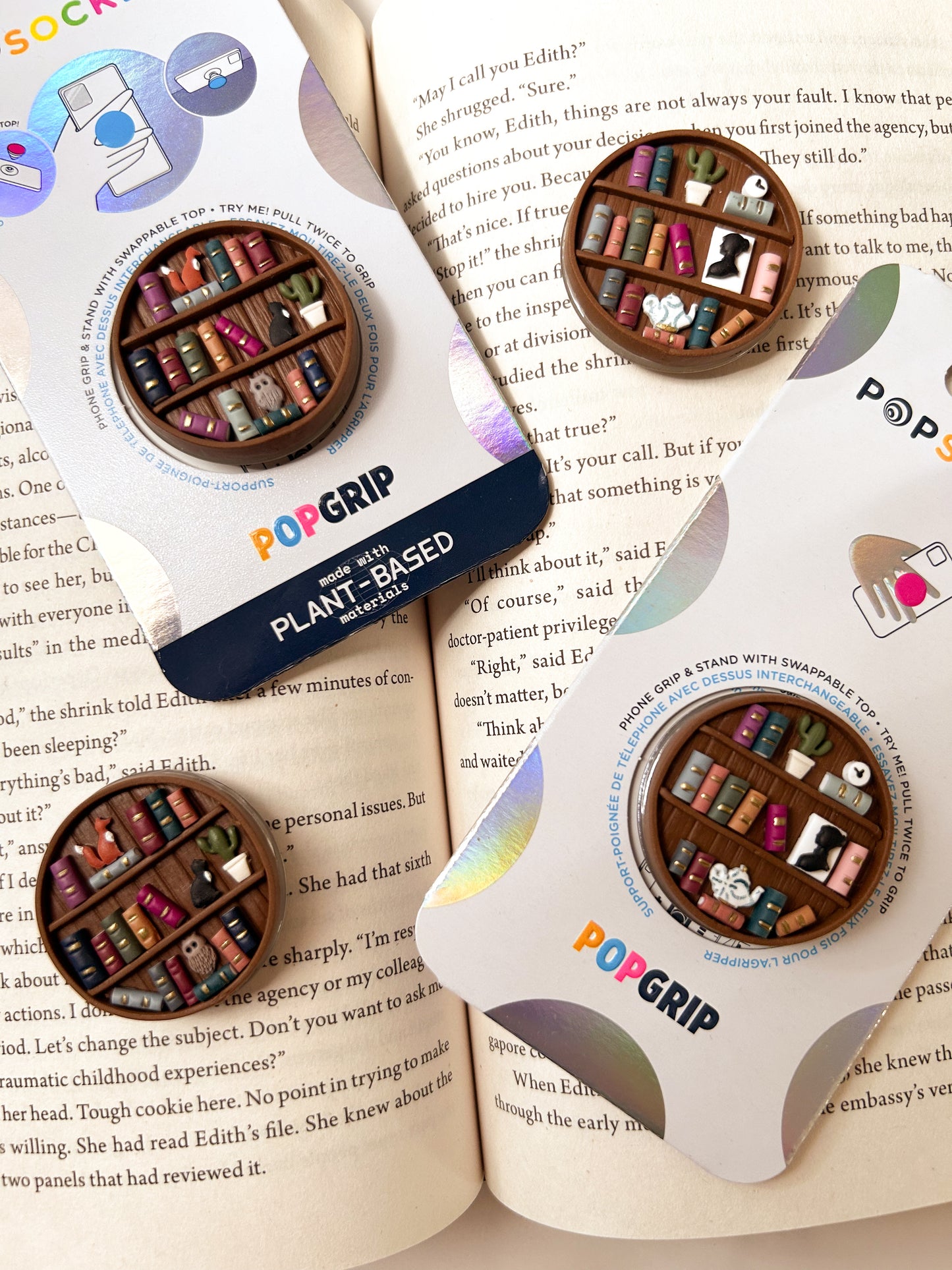 Bookshelf Phone/Tablet Grips