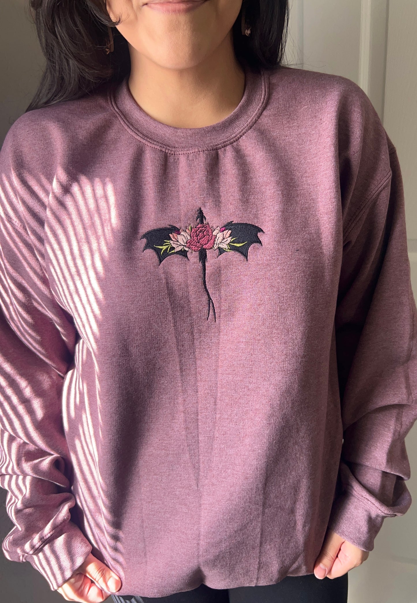 Floral Dragon Sweater (Embroidered)