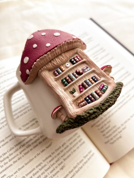 Mushroom bookshelf