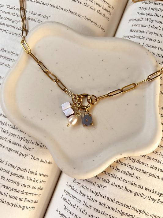 Bookish Charm Holder Necklace