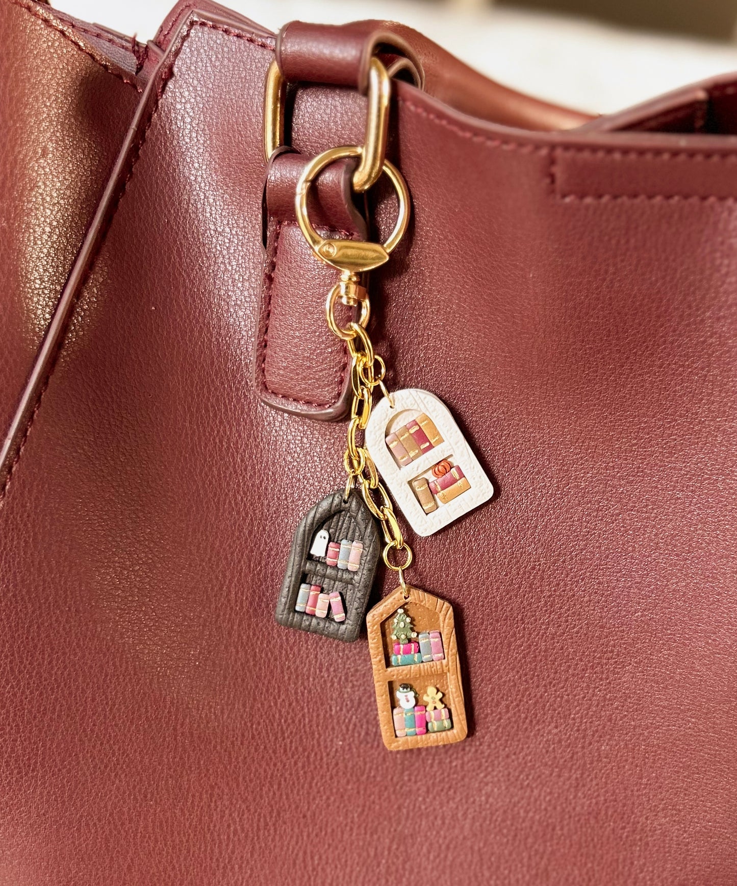 Booked for the Holidays - Purse Charm