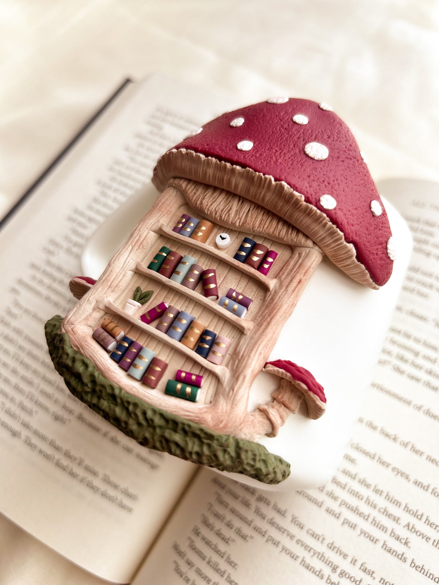 Mushroom bookshelf