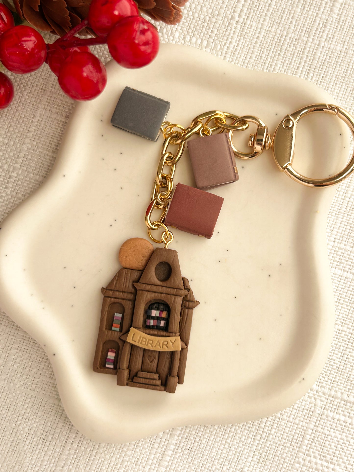Take me to the library - Purse Charm