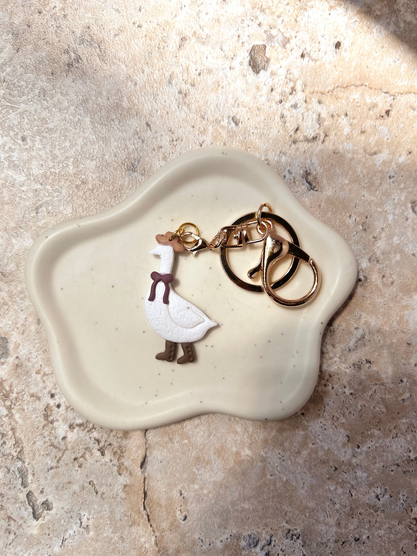 Cowboy Duck Keychain