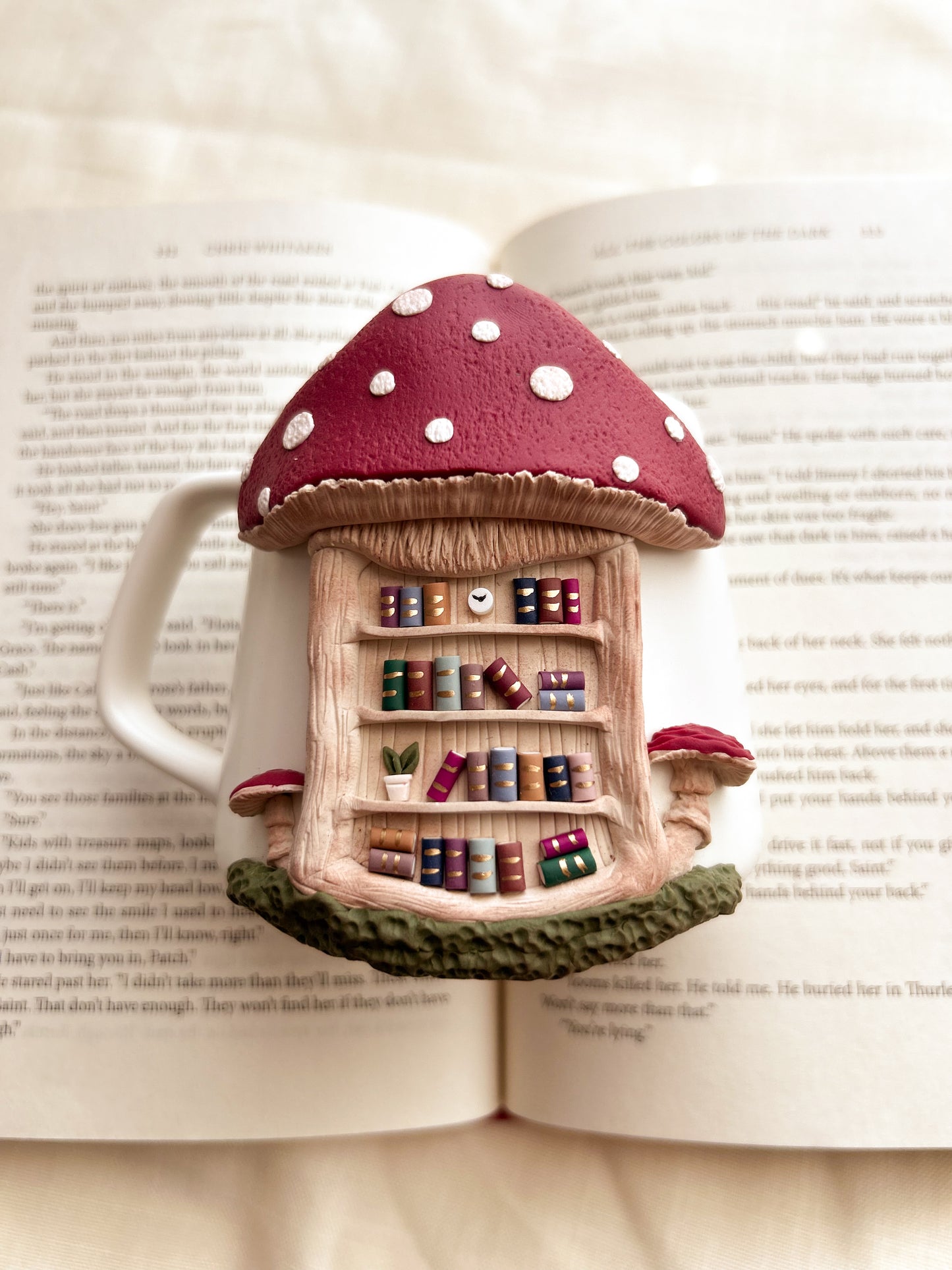 Mushroom bookshelf