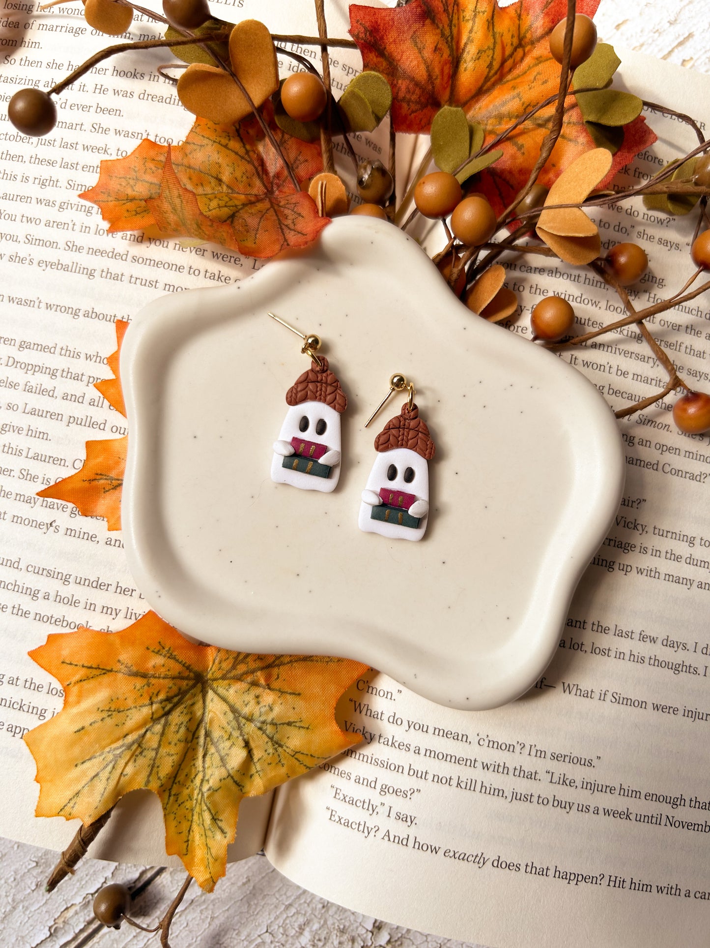 Fully Booked For Fall Earrings