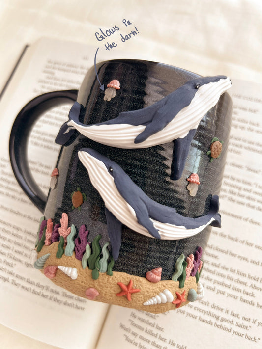 Deep blue ocean mug