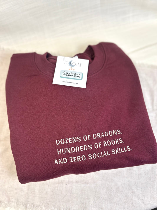 Zero Social Skills Sweater (Embroidered)