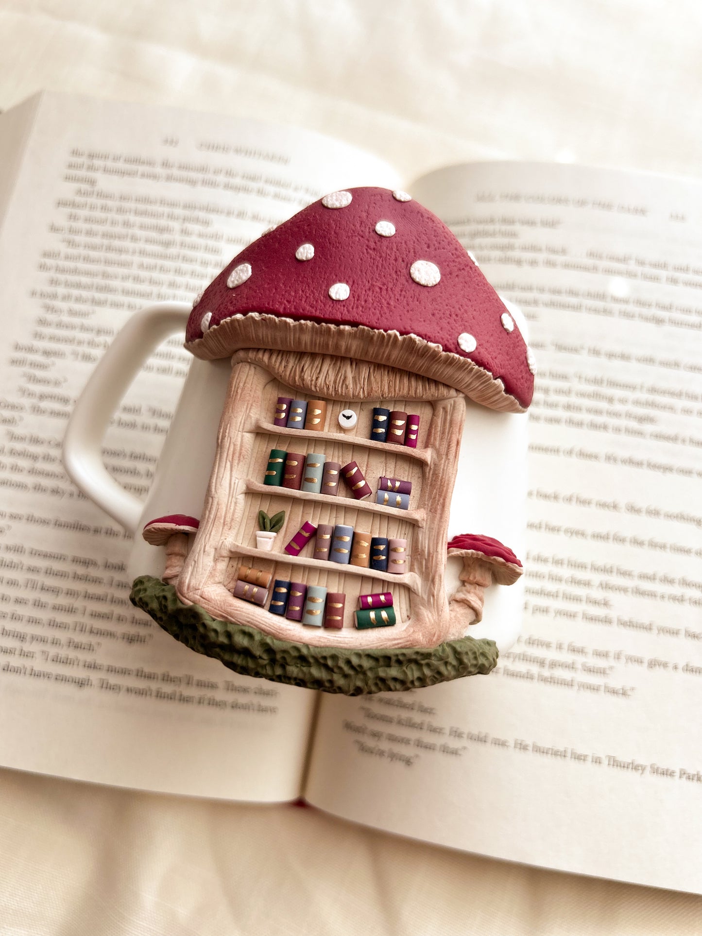 Mushroom bookshelf