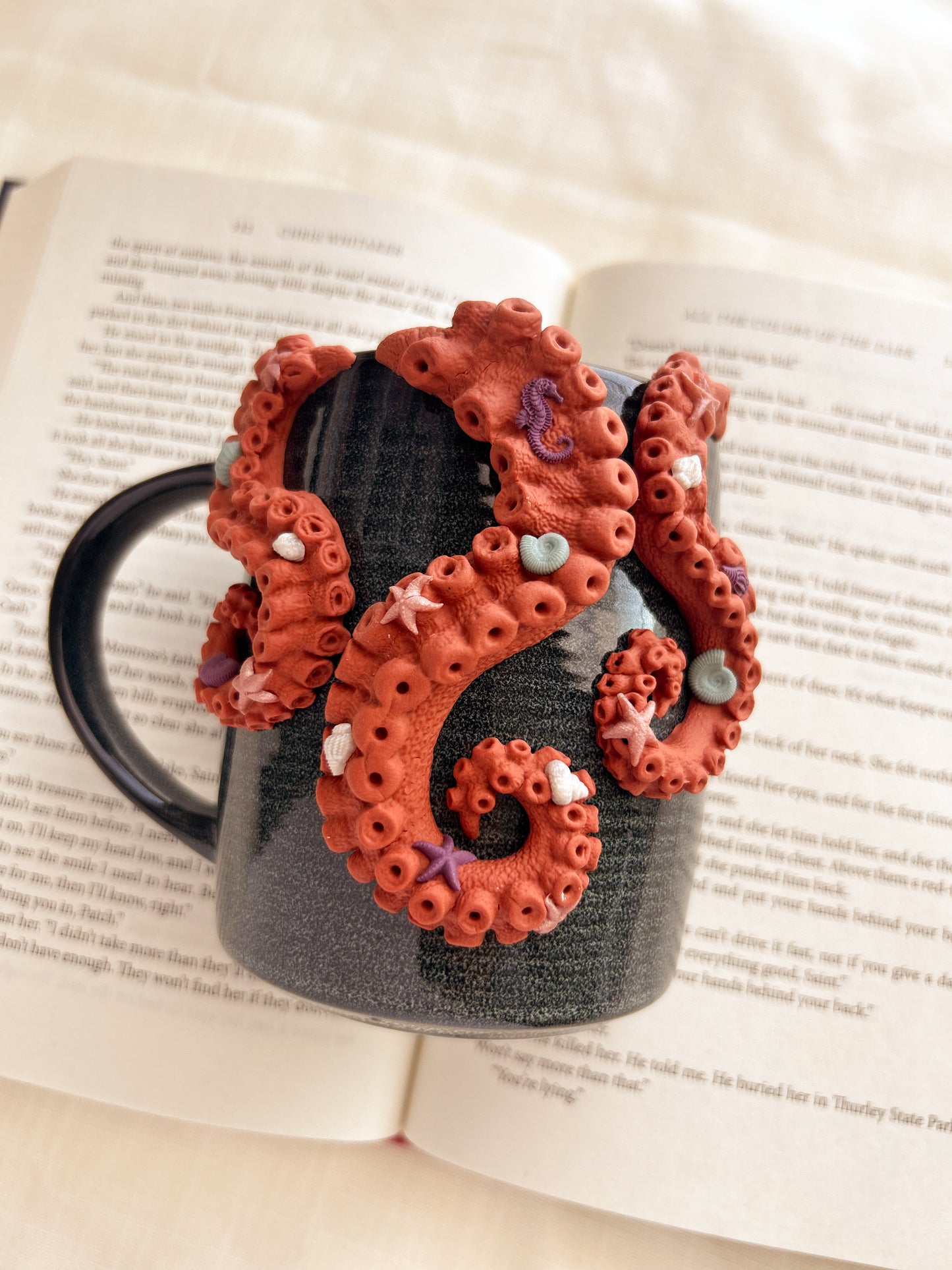 Curious octopus mug