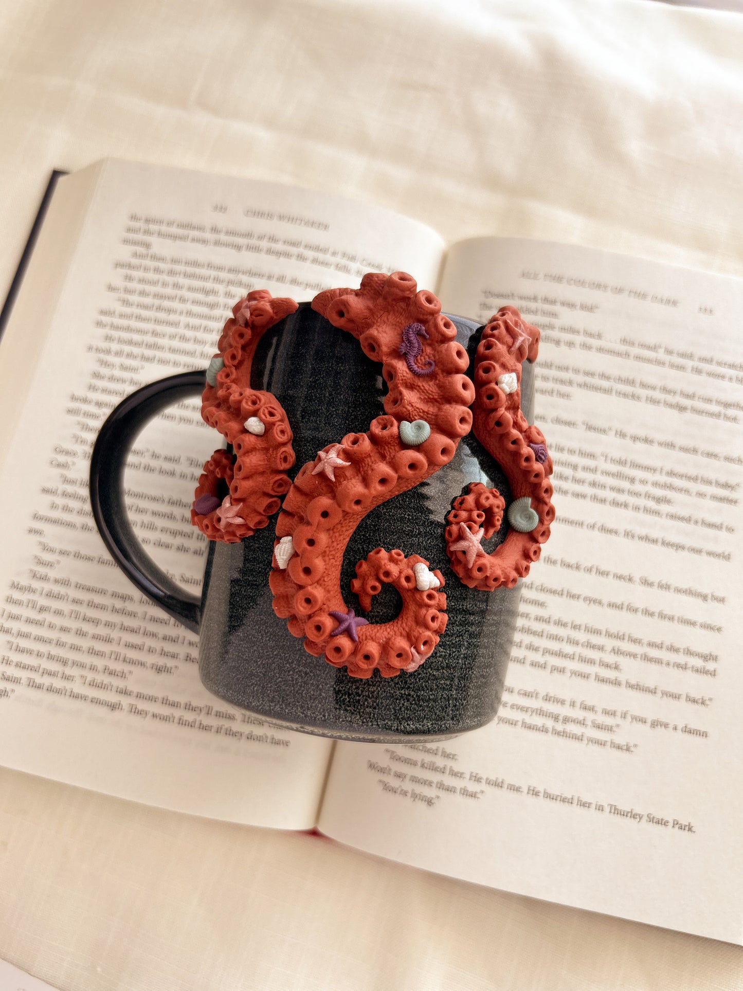 Curious octopus mug