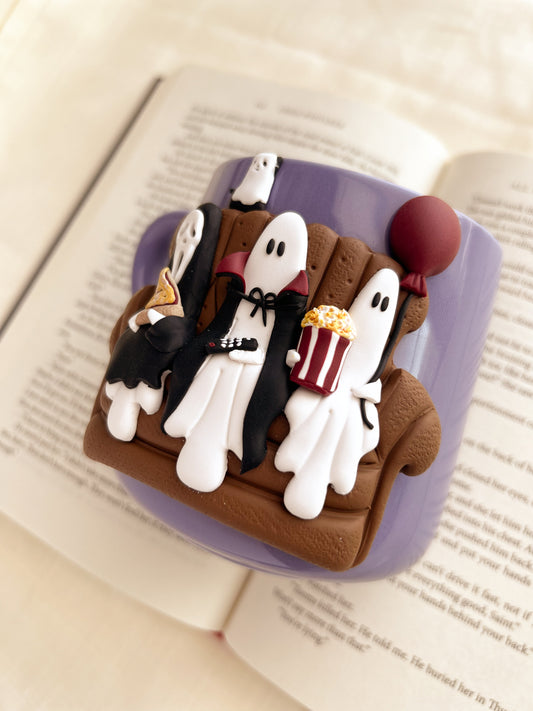 Scary movie night mug