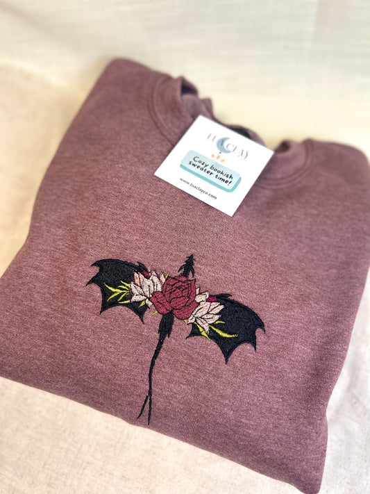 Floral Dragon Sweater (Embroidered)