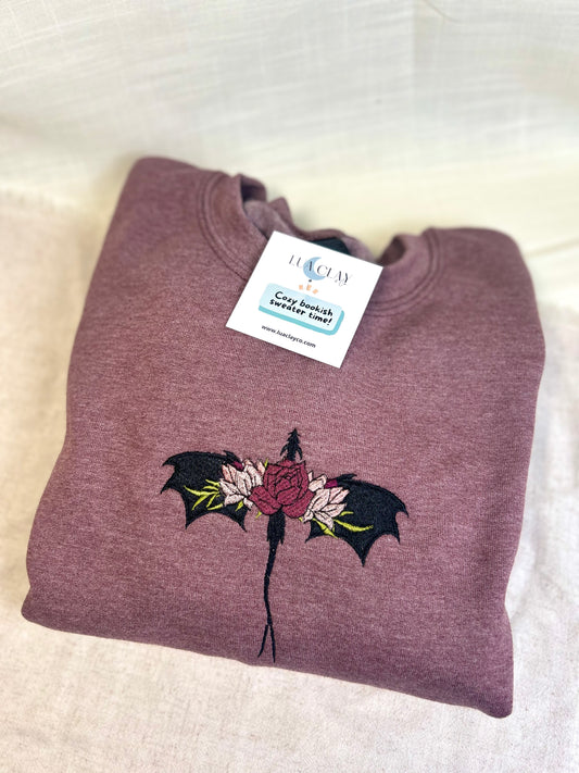 Floral Dragon Sweater (Embroidered)