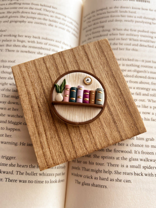 Minimal Bookshelf Swappable Grip