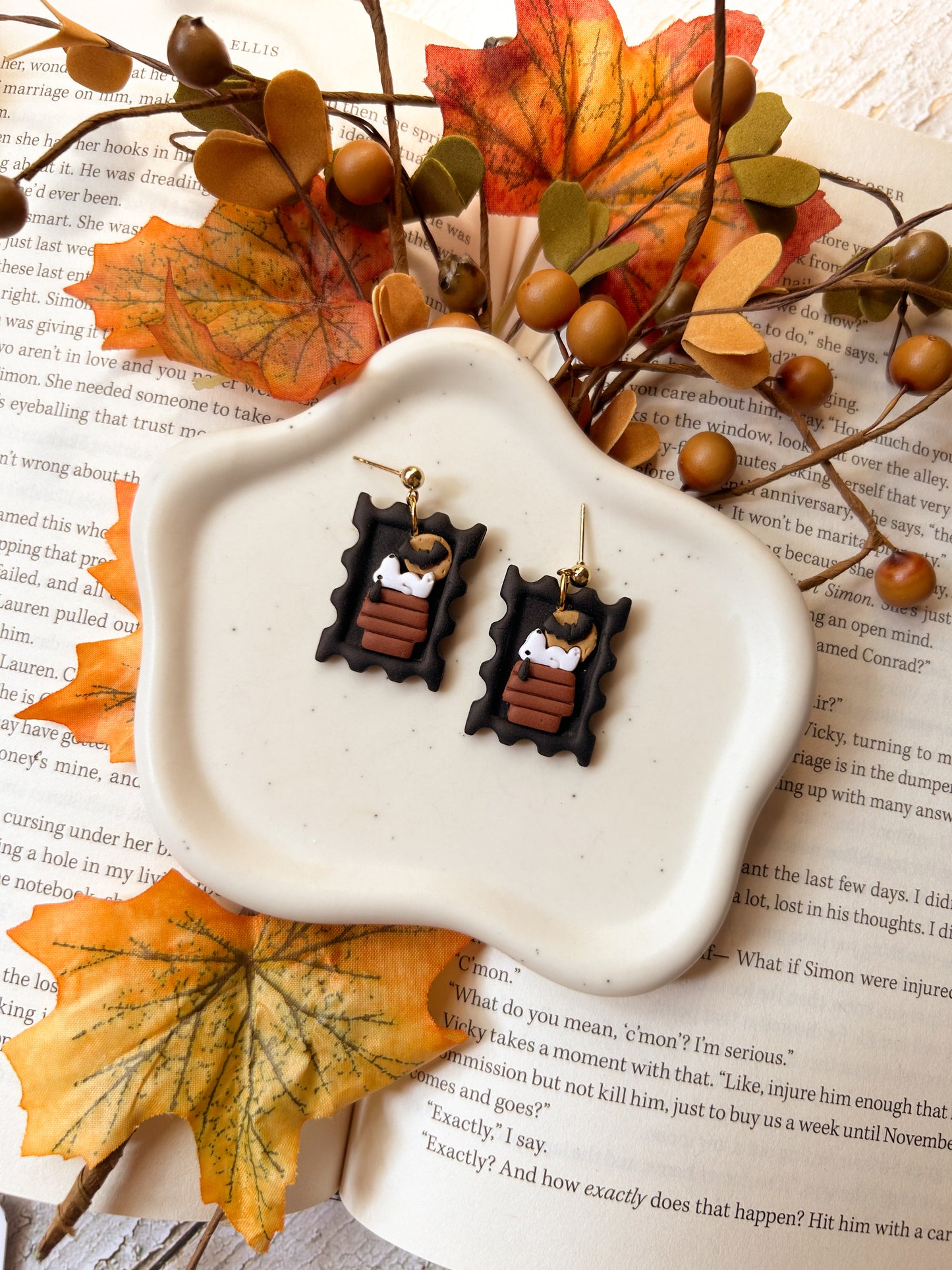 Snoopy Night Fall Earrings