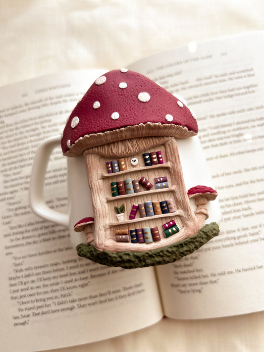 Mushroom bookshelf