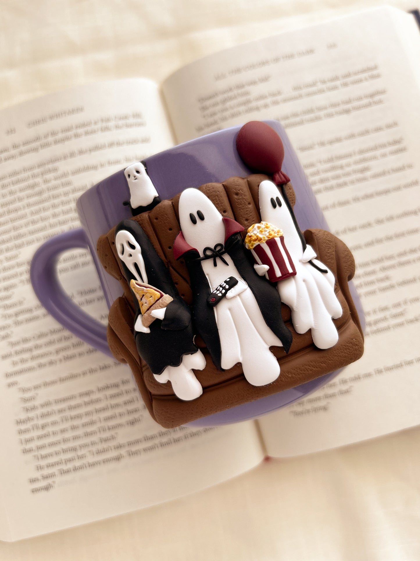 Scary movie night mug