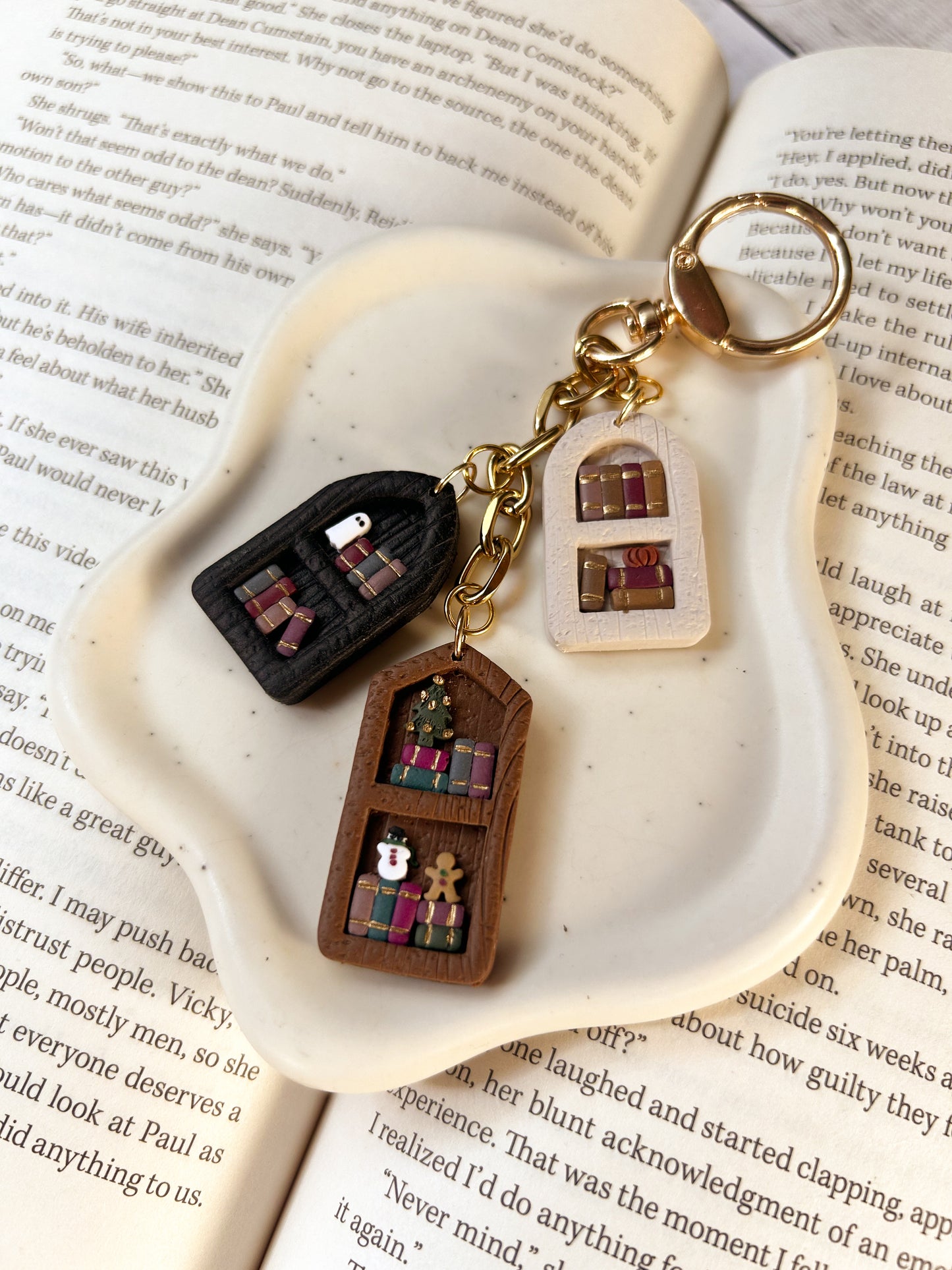 Booked for the Holidays - Purse Charm