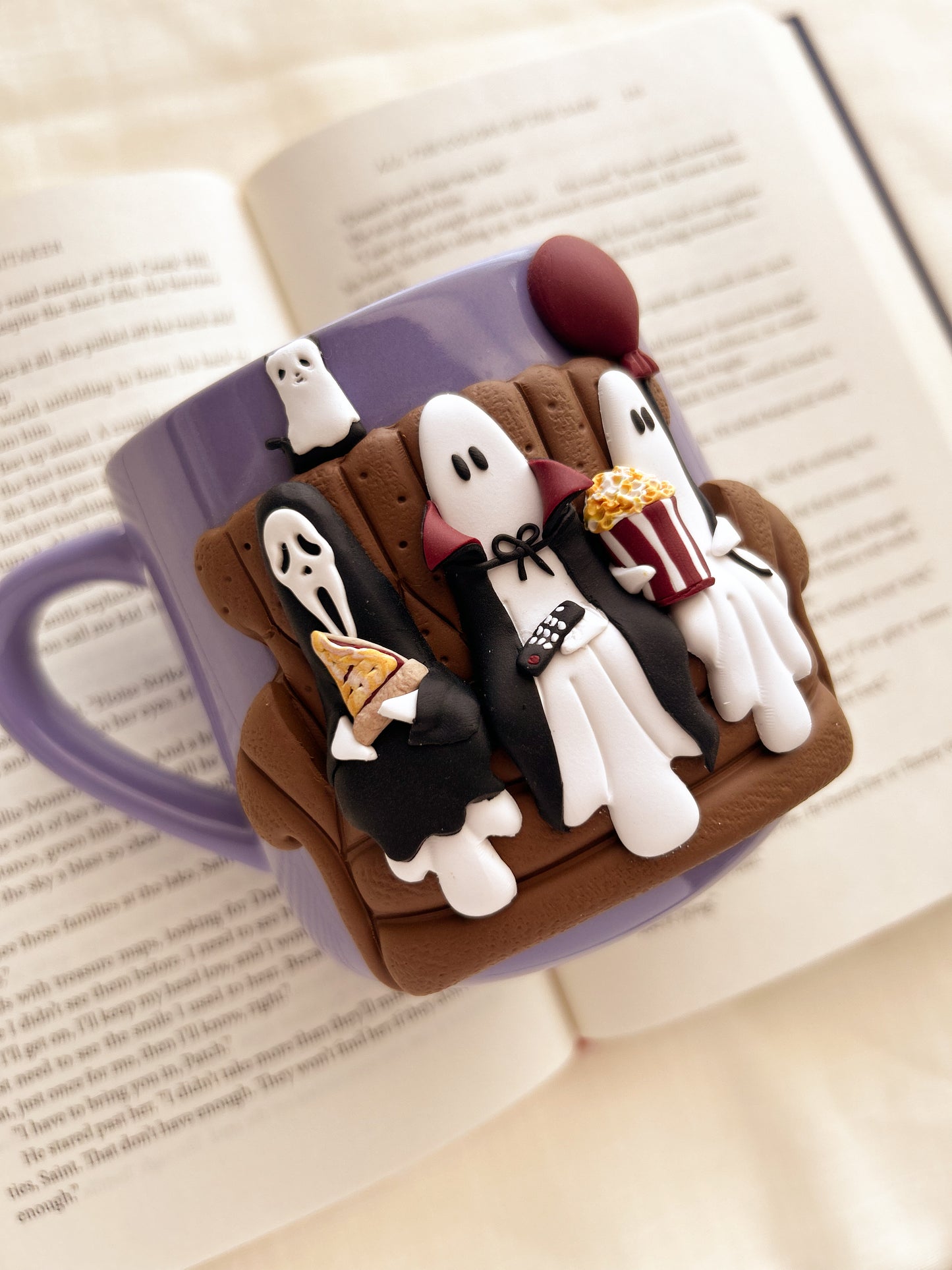 Scary movie night mug