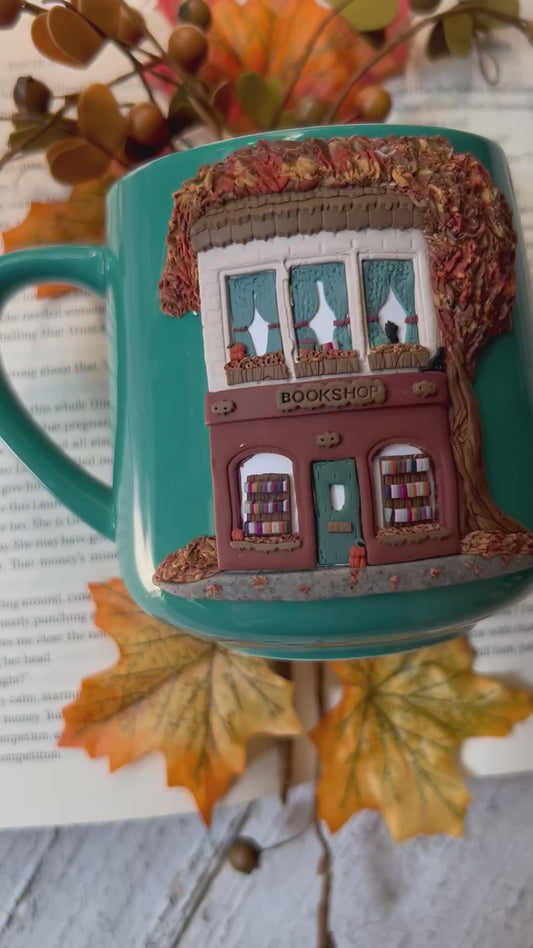 Cozy Fall Bookshop Mug