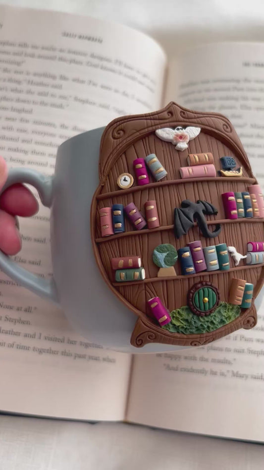 Fantasy Bookshelf Mug